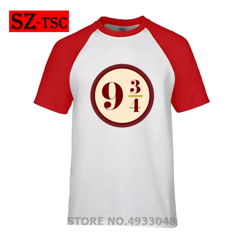 

2019 Harry Platform 9 3-4 to the Hogwarts Express Potter T Shirt Men Summer Fashion Cotton loose Short Sleeve Printed T-shirt