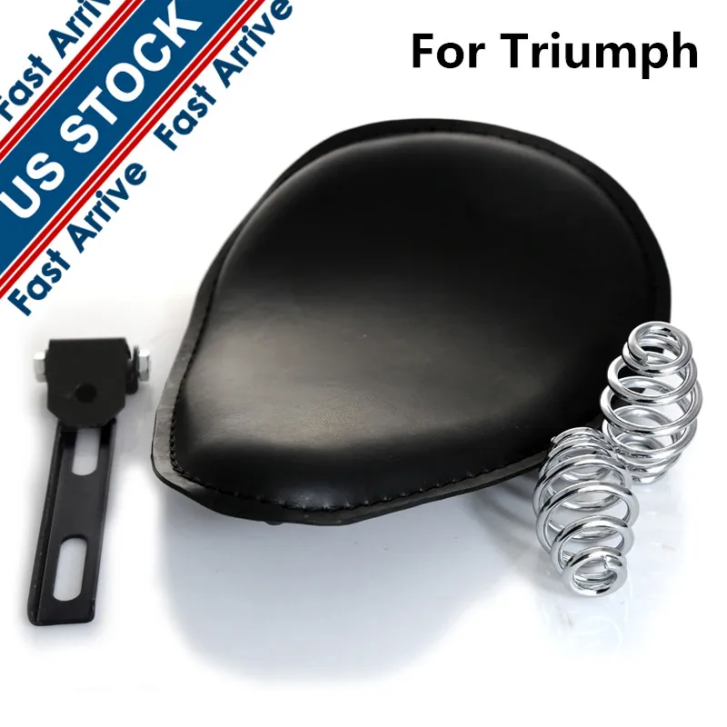 Для Triumph кожаные сиденья мотоцикла мотоцикл драйвер соло седло + 3 ''монтажный