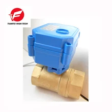 DN15 DN20 DN25 DC3.6V-6V DC12V CR01 CR02 CR05 Латунь Женский BSP уменьшить boreCWX-15N 2NM 2-ходовой моторизованный шаровой клапан для полива и орошения