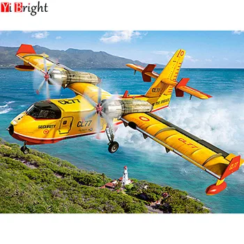 

Diamond Embroidery Sale Airplane Full Square/round 5d Diamond Painting Scenery Diamond Mosaic Picture Of Rhinestone XY1