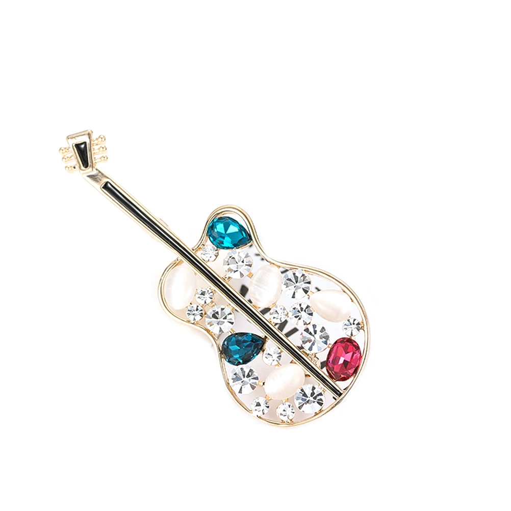 Для женщин стильные декоративные Pageant корсаж костюм скрипка узор Брошь Pin Breastpin