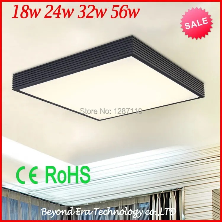 

Creative square LED ceiling light brief reading room/bedroom LED ceiling lamp light aluminum acrylic ceiling lights free ship