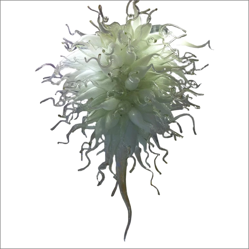 

Весенний стиль художественная Стеклянная Люстра Свадебное Украшение 100% ручная выдувная прозрачная стеклянная люстра маленького размера с простым дизайном