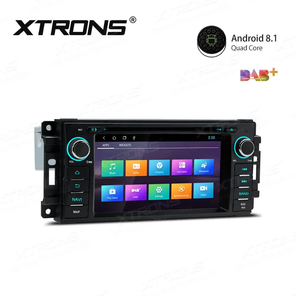 Best XTRONS 6.2" Android 8.1 Car Radio DVD Player RCA GPS Navigation for JEEP Commander Grand Cherokee DODGE Caliber Chrysler 1