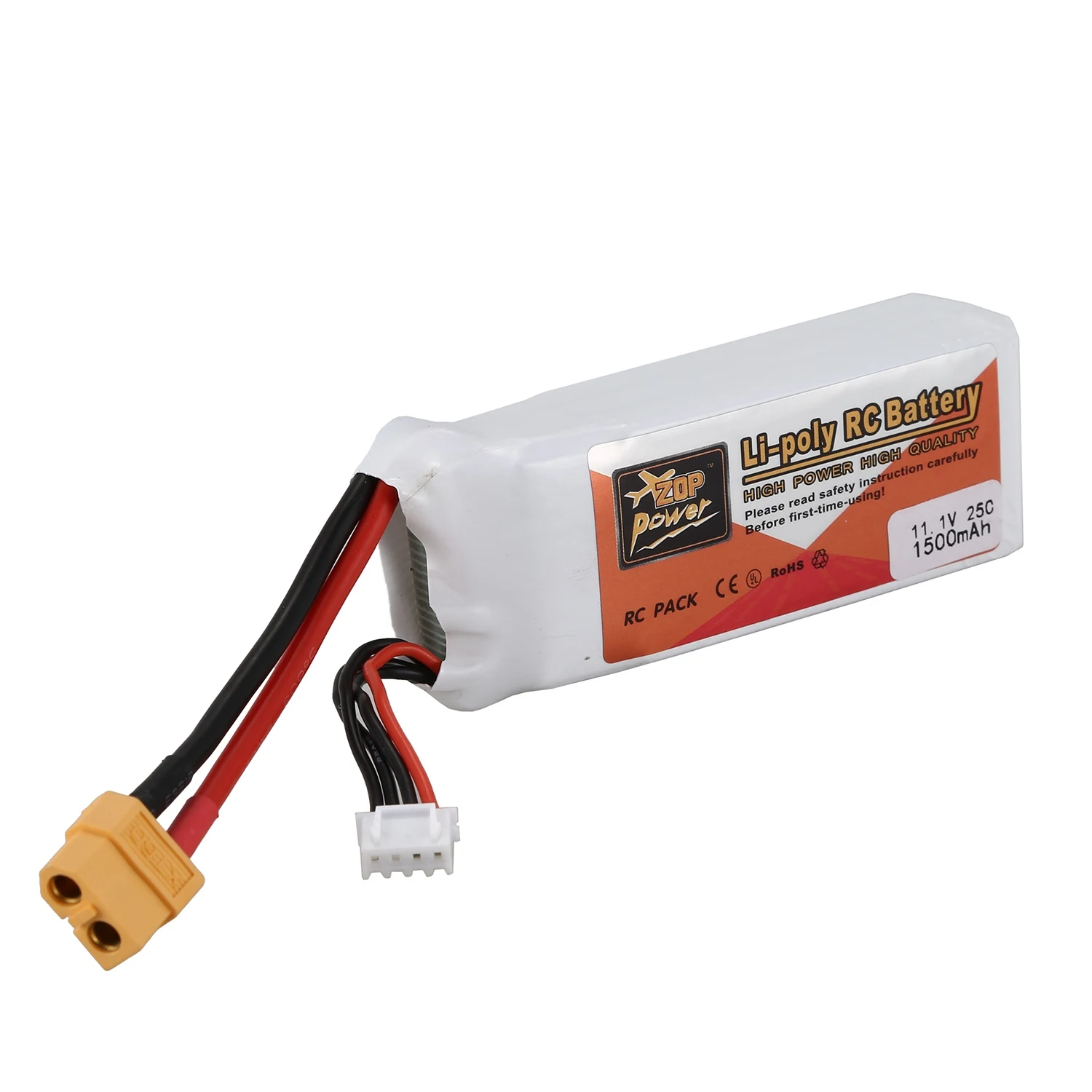 Zop Мощность 3 S 11,1 V 1500 Mah 25C Батарея Xt60 Plug Перезаряжаемые Lipo Батарея