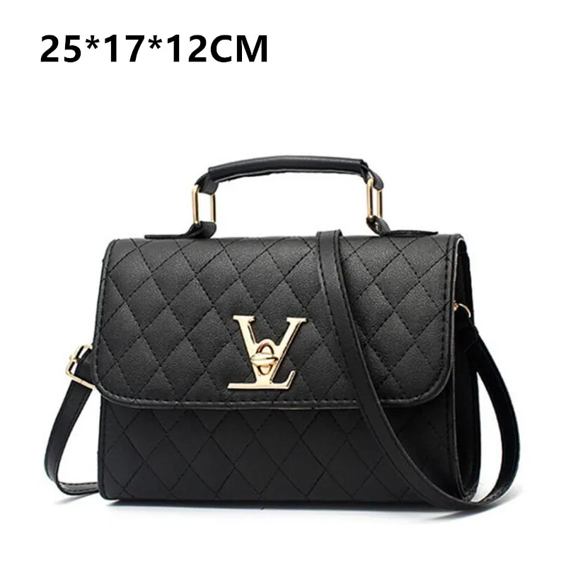 

C Fashion Leather Small V Style Luxury Handbags Women Bags Designer Crossbody For Famous Brands Messenger Bags Louis Bolsa