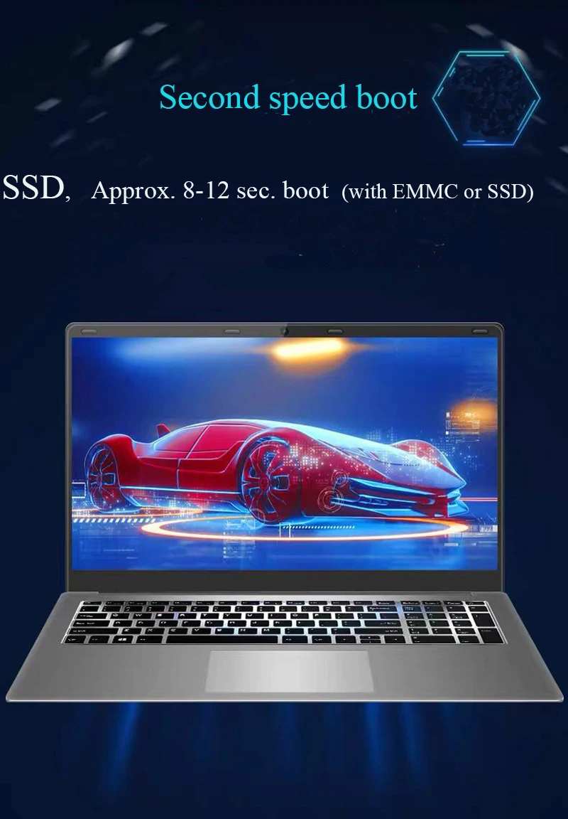Ноутбук 15 6 дюймов ГБ DDR4 + 64 Гб eMMC HDD windows10 Intel N3450 скоростной ноутбук с bluetooth WIFI экран