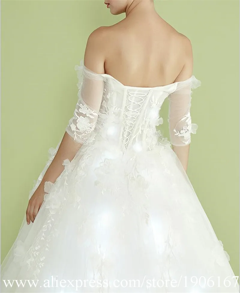 Led luminous party Evening Dress wedding dress07