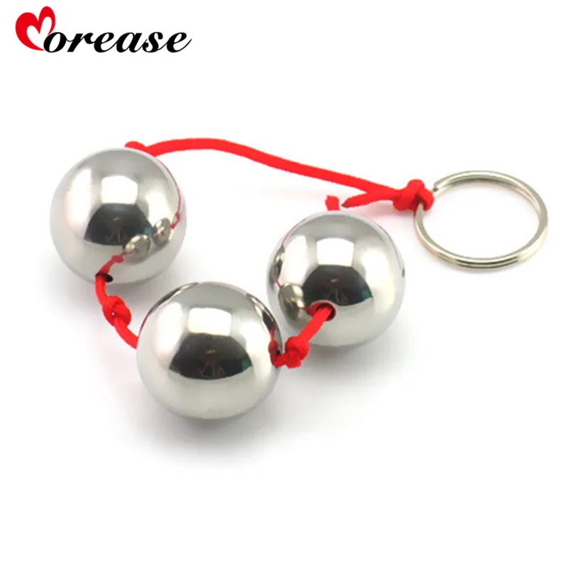 Stainless Steel Anal Beads Metal Smooth Anal Balls Big -4402