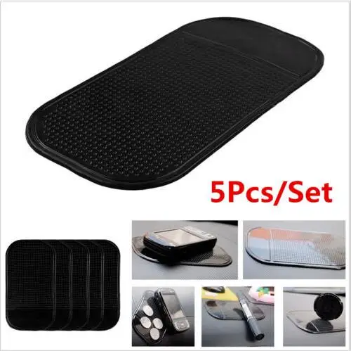 

5Pcs Anti-Slip Car Dashboard Sticky Pad Non-Slip Mat GPS Cell Phone Holder Black