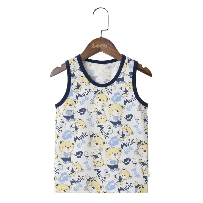 T Shirt for Boys Fruit Watermelon Cotton Baby Girl Boy Animals Duck Fox Sleeveless Tops Tee Summer Children's Clothes 0-6Y - Color: 04-G