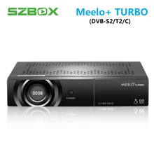 MEELO+ TURBO DVB-T2 DVB-C DVB-S2 Linux Satellite Receiver 7 Segment - 4 Digits Display Processor 1080P Full HD Receptor STB