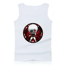 Janpenese Anime Tokyo Ghoul tank top men sleeveless tops and Cartoon Clothing Shirt in Summer Vest Plus Size 4XL