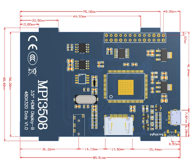 3,5 дюймов lcd HDMI USB сенсорный экран Real HD 1920x1080 ЖК-дисплей Py для Raspberri 3 Модель B/Orange Pi(Play Game Video) MPI3508