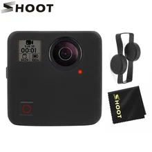 SHOOT Soft Silicone Protective Cover Case Lens Cap for GoPro Fusion Action Camera Housing Cover Case for Go Pro Accessories soft silicone protective cover cap for xiaomi sport camera 2