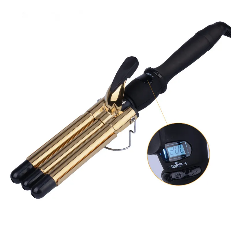 

Triple Barrel Hair Curler Tourmaline ceramic curling iron 110-220V Hair Curling Iron Ceramic Hair Waver Styling Tools Hair Style