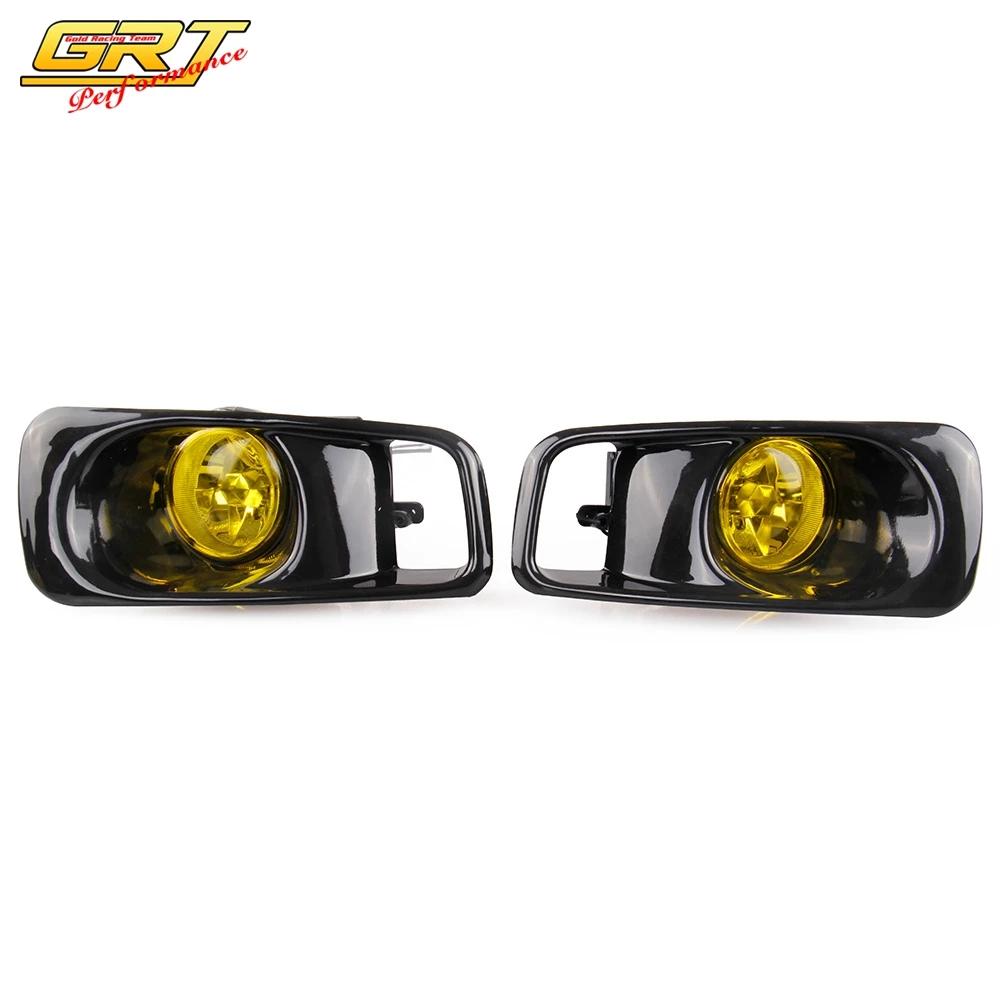 Yellow Fog Light lamp Halogen fit 99 00 For Honda Civic 2/3/4 dr EK EM