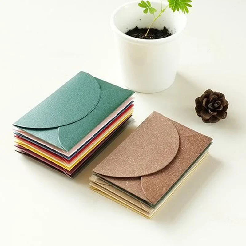 

stationery retro creative color pearlescent paper envelope mini thickening 6*9cm 100 pcs/pack student envelopes Card receipt