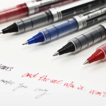 

Needle Straight Liquid Gel Pen 0.5mm 3 Color Inks Office Carbon Water Based Pen 1PC