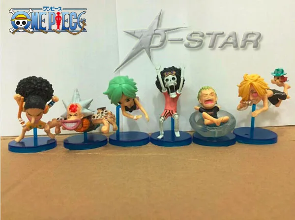 

Free Shipping 6pcs One Piece Anime Fishman Island Ver. The 104th PVC Action Figure Set Collection Model Toy Gift (6pcs per set)