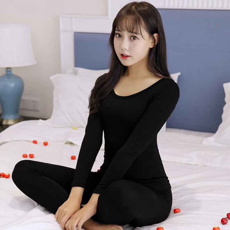 

Yuzhenli New Autumn Long Johns for Women Fit Size M-XXL Winter Thermal Underwear Suit Ladies Thermal Underwear Female Clothing