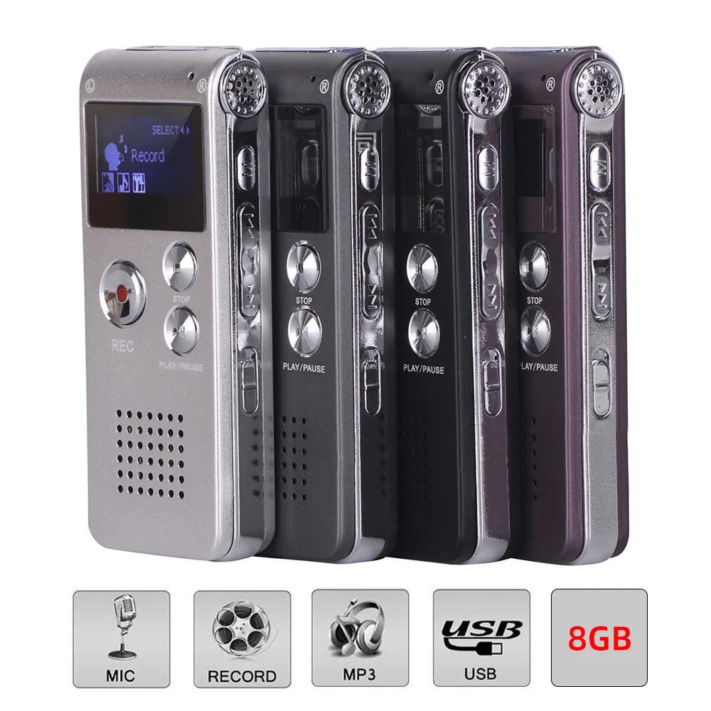 

New Version Digital Mini Player MP3 Recorder built-in 8GB LCD Recorder