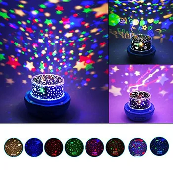 

Multicolor Sky Moon Star Projector Light 360 Degree Rotation, Number-One LED Romantic Room Projection Lamp, Night Lighting Lamp