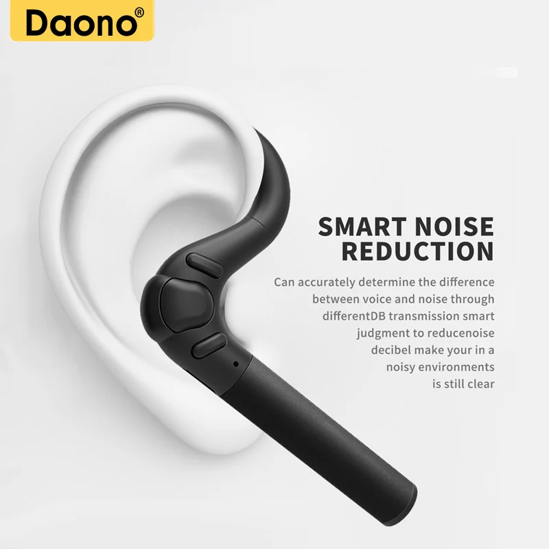 Оригинальный DAONO Hands-free Беспроводной Bluetooth наушники гарнитуры наушники вкладыши с микрофоном наушники CSR4.0 для телефона ПК