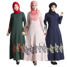Malaysia Muslim Abaya Dress turkey font b Islamic b font Women Floral print dresses pictures jilbab
