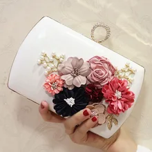 2018 Luxury Ladies Clutch Bag White Women Evening Bags Female Pink Wedding Day Clutches Purses Rhinestone Party Chain Hand Bag natassie 2018 new arrival women clutch bag top quality suede clutches purses ladies fashion tassel evening bags