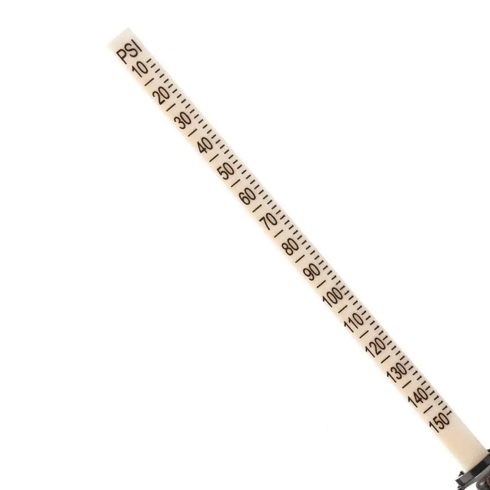 Хромированная длинная автомобильная ручка манометр для проверки давления воздуха двойная нога 10-150PSI серебристый