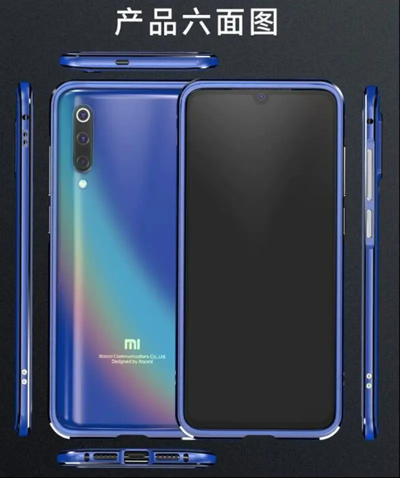 Для Xiaomi mi 9 чехол Роскошный глянцевый алюминиевый mi um бампер чехол для mi 9 чехол металлическая рамка для Xiaomi mi 9 Lite чехол funda