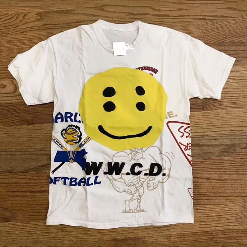 

Kanye ASTROWORLD TRAVIS SCOTT CPFM.XYZ W.W.C.D Tee T shirt Men Women 1:1 Best quality O-neck Astroworld t-shirts