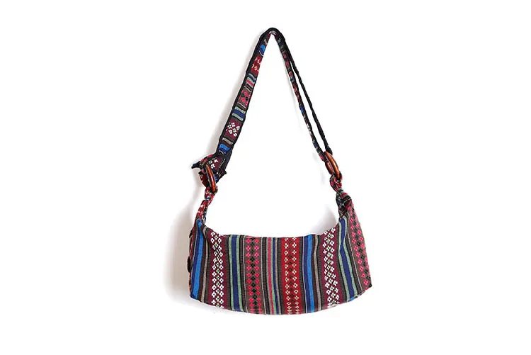  striped Hobo Cotton Sling Cross Body  women Messenger Shoulder Bag Hippie Boho Bohemian Light adjustable strap DIy Handbag womens   (11)