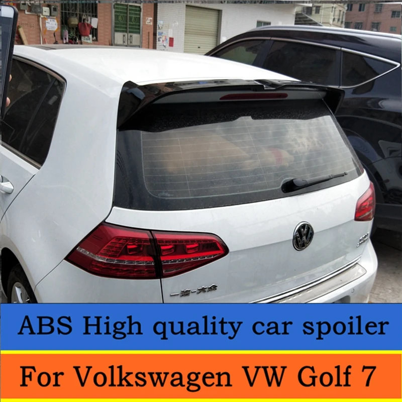 

For Volkswagen GOLF MK7 Spoiler 2013-2017 GOLF 7 spoiler High Quality ABS Material Car Rear Wing Primer Color Rear Spoiler