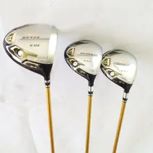 Мужской гольф деревянный набор HONMA S-03 3 звезды клюшки деревянный Драйвер+ Фарватер Дерево с графитовым покрытием для гольфа