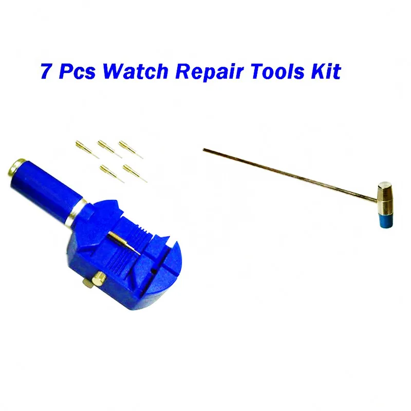 WA016 7pcs Watch Link Remover Tool Band Slit Strap Bracelet Pin Adjuster Repair Tools WA016 7pcs Watch Link Remover Tool Band Slit Strap Bracelet Pin Adjuster Repair Tools