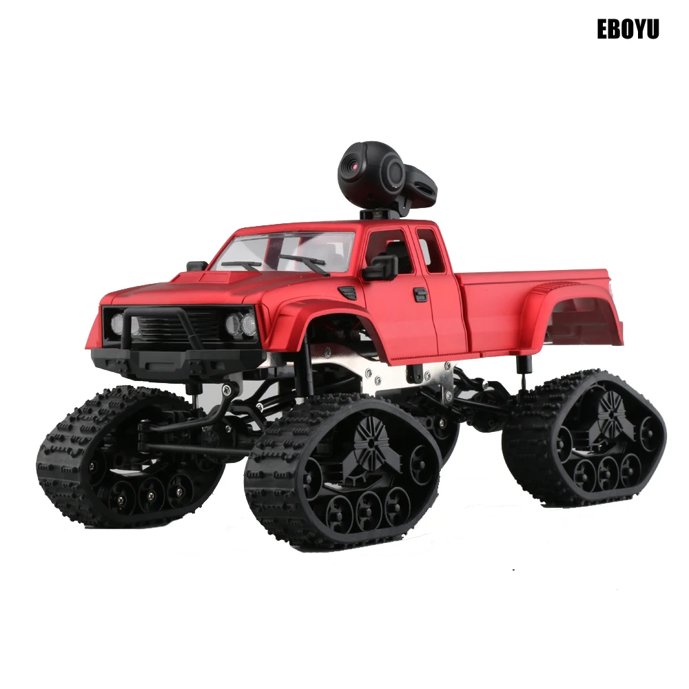  EBOYU FY002B+WiFi 2.4Ghz 1/16 4WD Snow Tires Truck Off-road RC Truck with Front Light WiFi FPV 0.3M