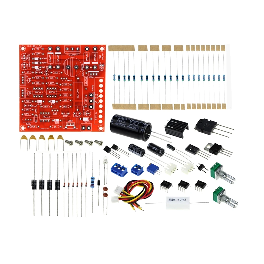 

0-30V 2mA-3A DC Regulated Power Supply DIY Kit Continuously Adjustable Current Limiting Protection for school education lab