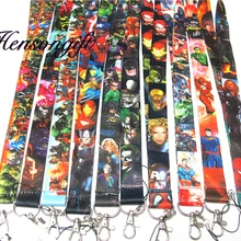 Hensongift Мальчики Мстители ключ талреп ID значок держатели легенды Лига Справедливости телефон шейный ремень