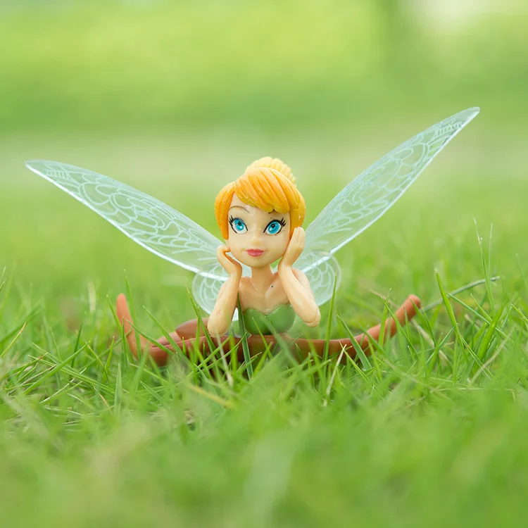 6 шт./компл. аниме мультфильм Tinkerbell ПВХ фигурка игрушки куклы для девочек подарок для детей