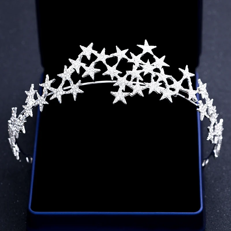 Модный серебряный с кристаллами ювелирные изделия для волос жемчужные Сияющие диадемы и короны роскошные королевские принцессы диадема свадебные аксессуары для волос