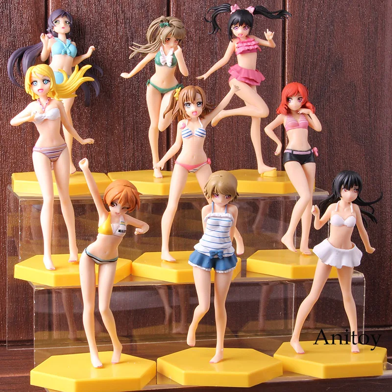 

School Idol Diary Nozomi Tojo Eli Rin Dia You Kotori Honoka Maki Nishikino Nico Yazawa Action Figure Love Live Doll Toy 9pcs/set