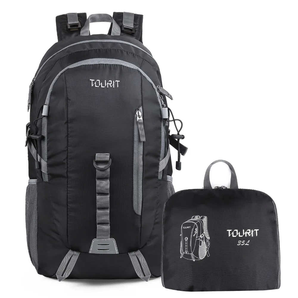 

TOURIT Waterproof Travel Hiking Backpack Packable Foldable Daypack Large Capacity 35L Lightweight Daypack for Outdoor Hiking