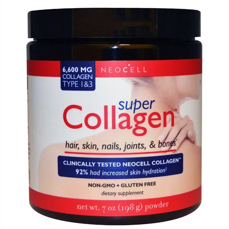 Hidrolisado do Colágeno do pó do Colágeno de Neocell Reparável do Peptide do Colágeno da Molécula Importado Pequeno pó 198g 7 Cheap Glitter p corpo
