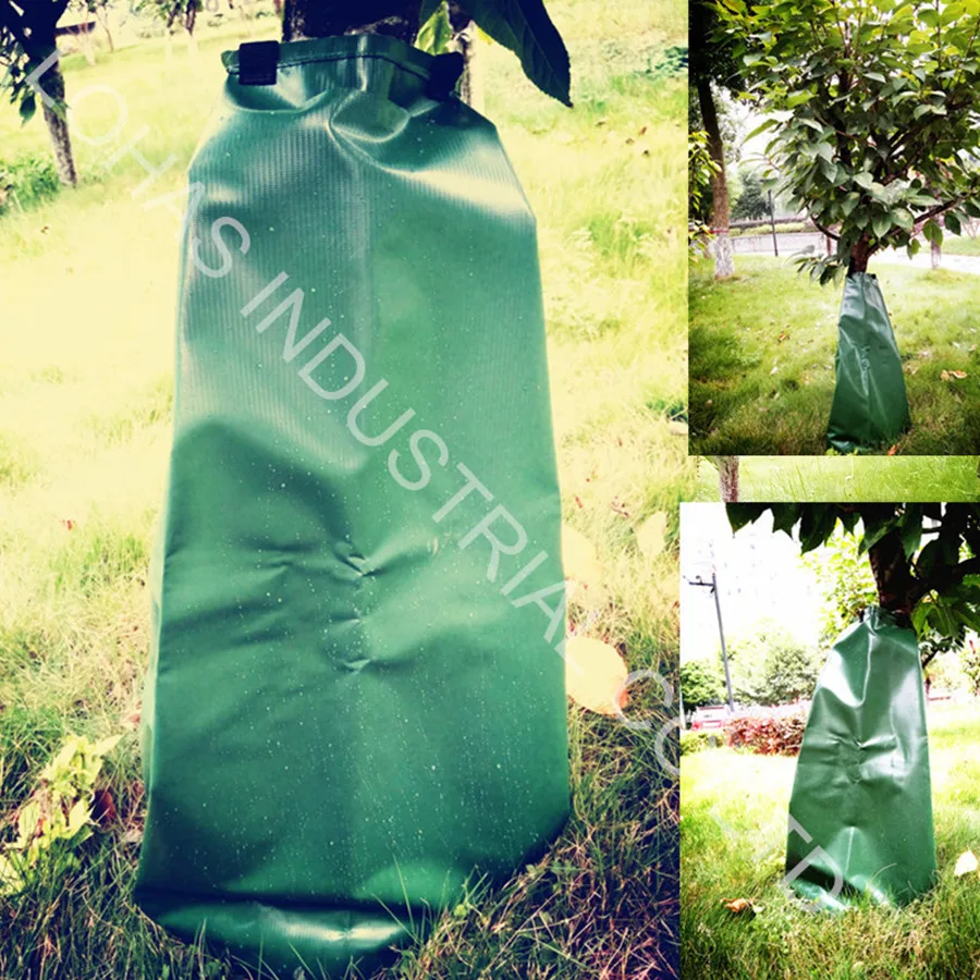 Tree Watering Bag green 500D PVC tarpaulin 20 Gallon Slow Release water