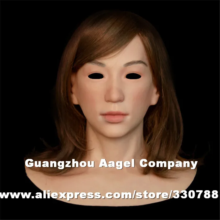 

[SF-N17] Top quality silicone female mask, japanese mask, full head party masks