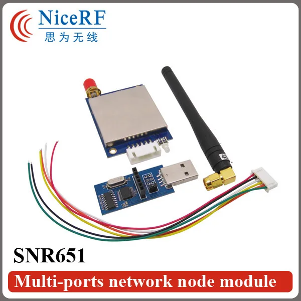 

2pcs/pack 500mW 470MHz TTL Interface RF Transmitter And Receiver SNR651+2pcs Antennas+2pcs USB Brigde board