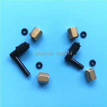 

8pcs for Epson Stylus Pro 4880 4880C 4450 4400 4000 ink damper connector with screw O ring connector L shape tube fittings