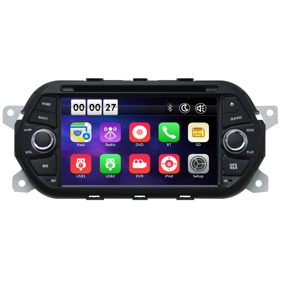 Discount New model 2017! Two Din 7 Inch Car DVD Player For FIAT Egea With Canbus 3G USB Host Radio GPS RDS BT 1080P Map 24